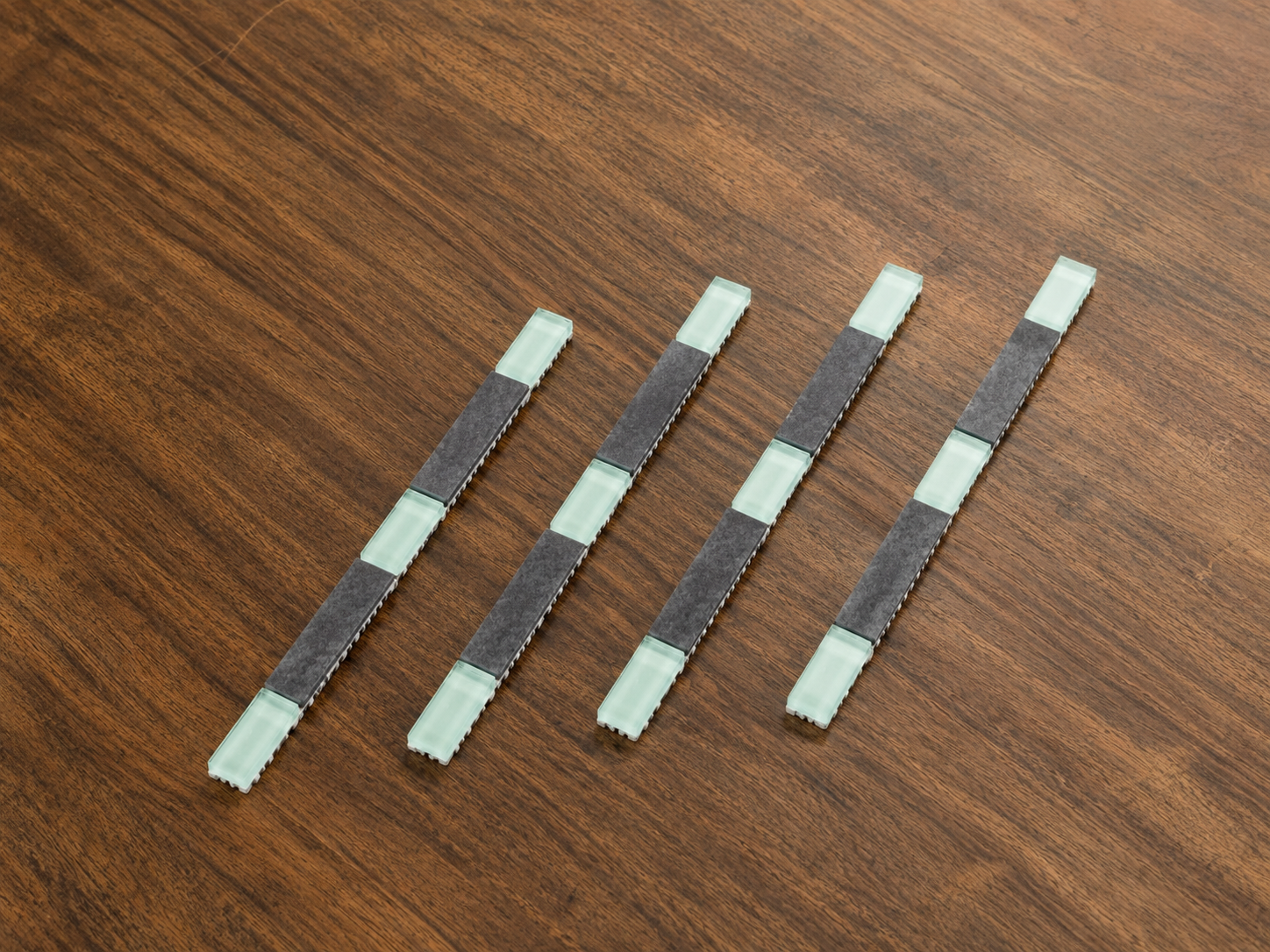 Retro Charcoal & Seafoam Border Tile - 1052-WB22