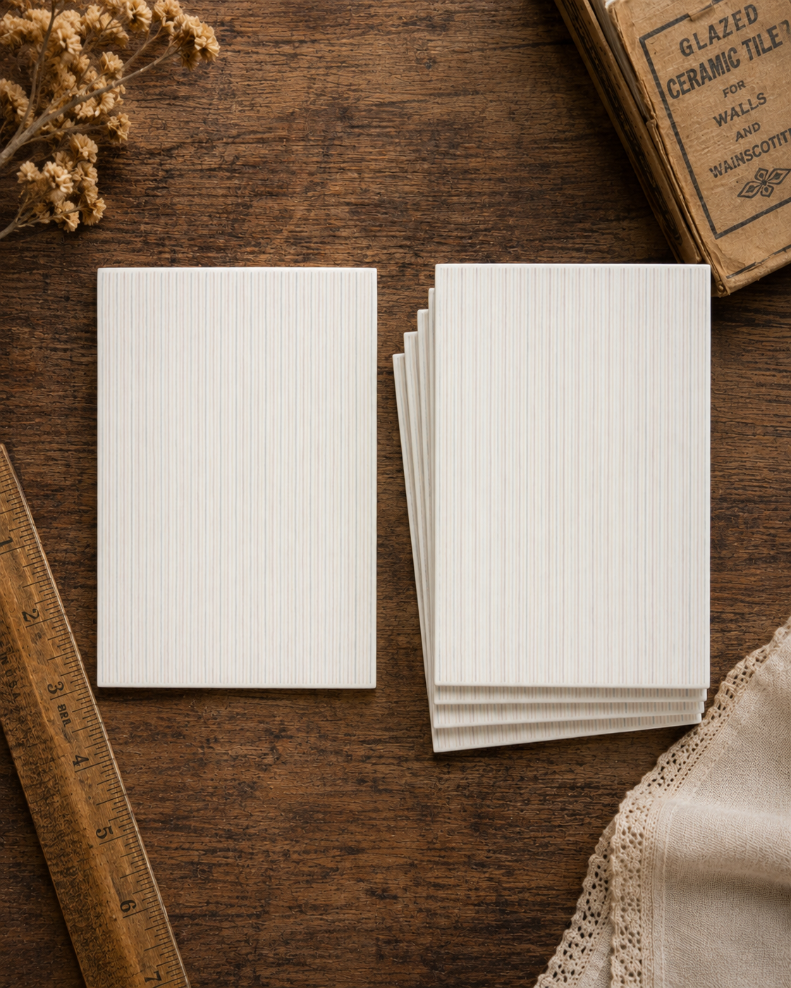 Vintage Fine Pinstripe Accent Tile - 1315-C80
