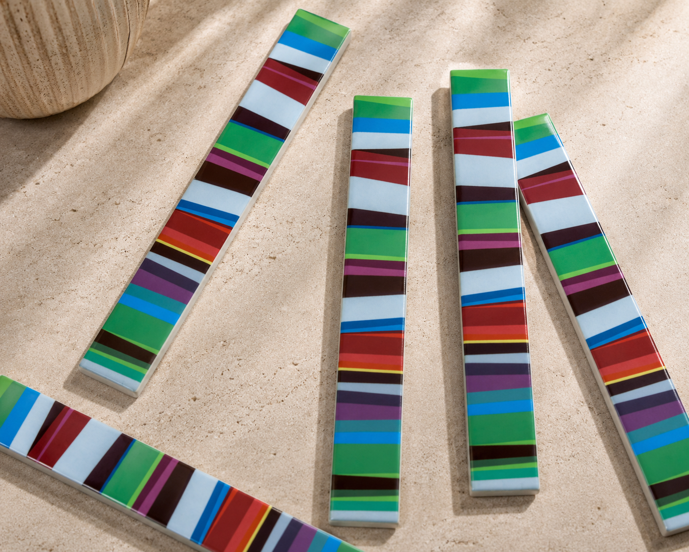 Retro Cool Stripe Mosaic Liner - 1443-CS52