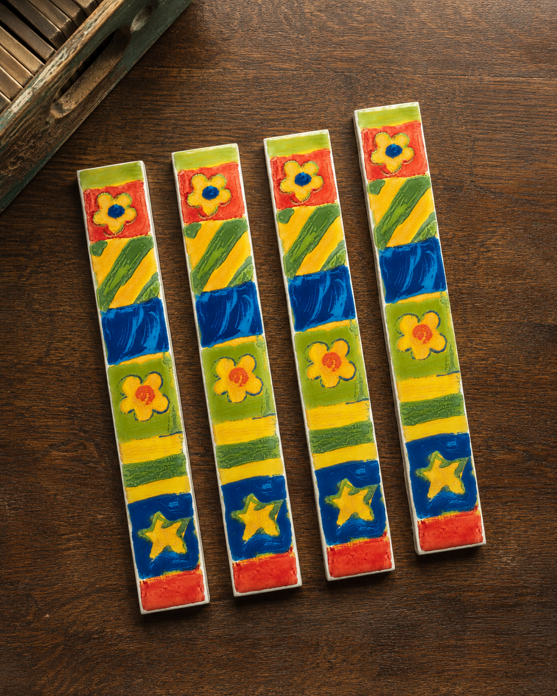 Retro Whimsical Flower Power Border - 1443-FG64