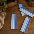 Retro Streamline Tri-Tone Blue Strip - 1456-KL23