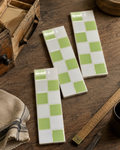 Retro Lime Green Checkerboard Band - 1475-CS21