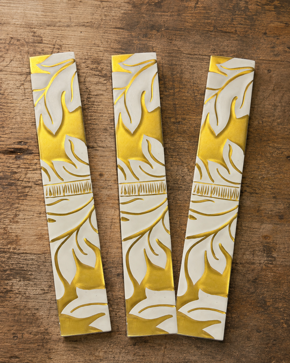 Retro Metallic Gold Leaf Border - 1491-NB63