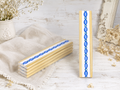 Retro Cobalt Blue Bead & Bobbin Border - 1629-D250
