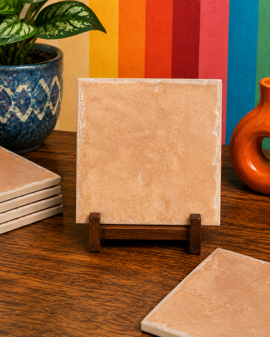 Vintage Speckled Terracotta Field Tile - 3228-FE34